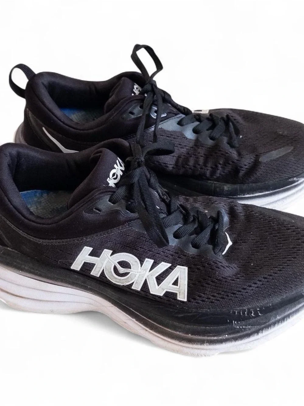 HOKA Black Running Shoes Women’s Size 6B Athletic Sneakers Walking Gym